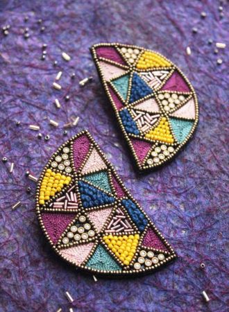 Half circle earrings