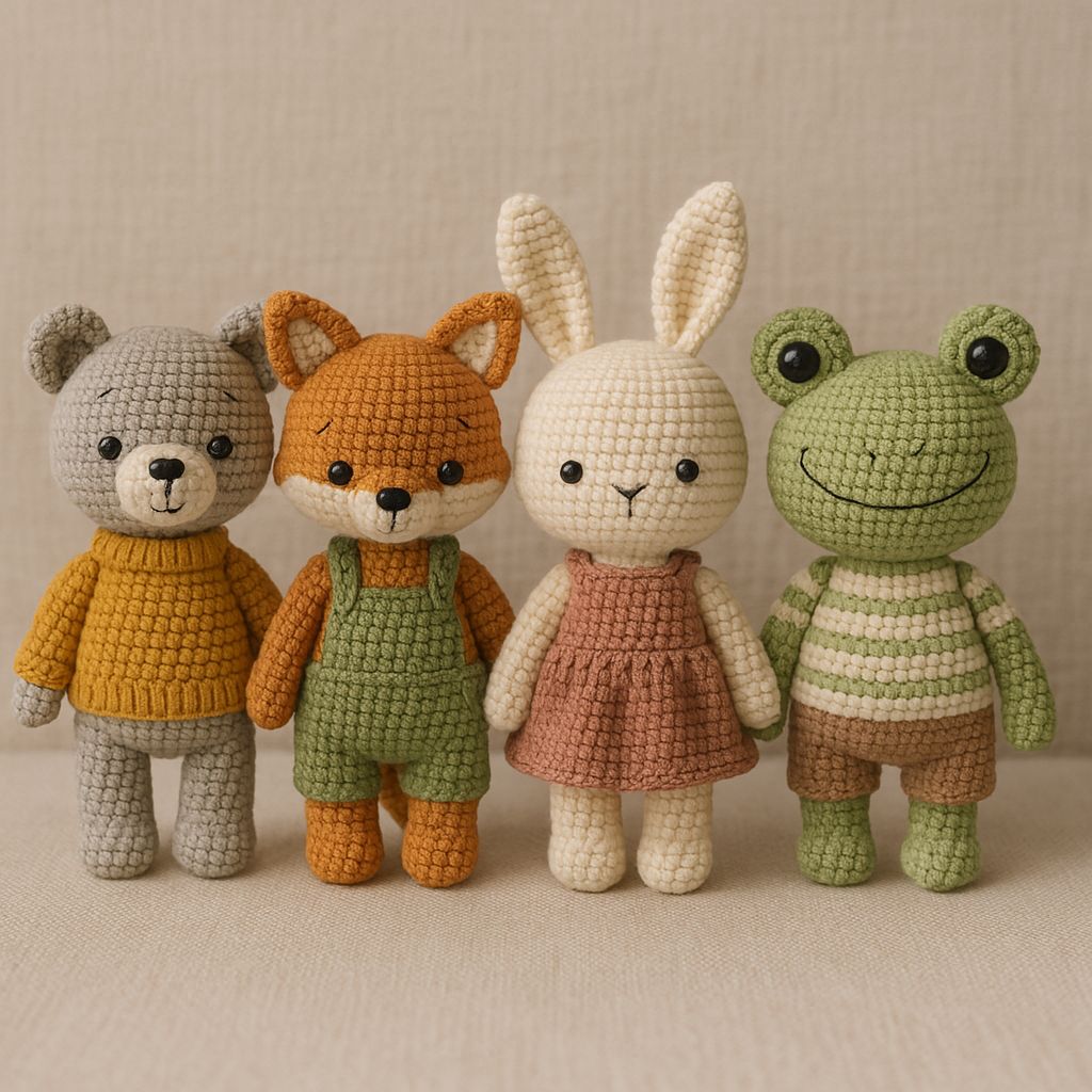 Crochet Woodland Animal Friends Set