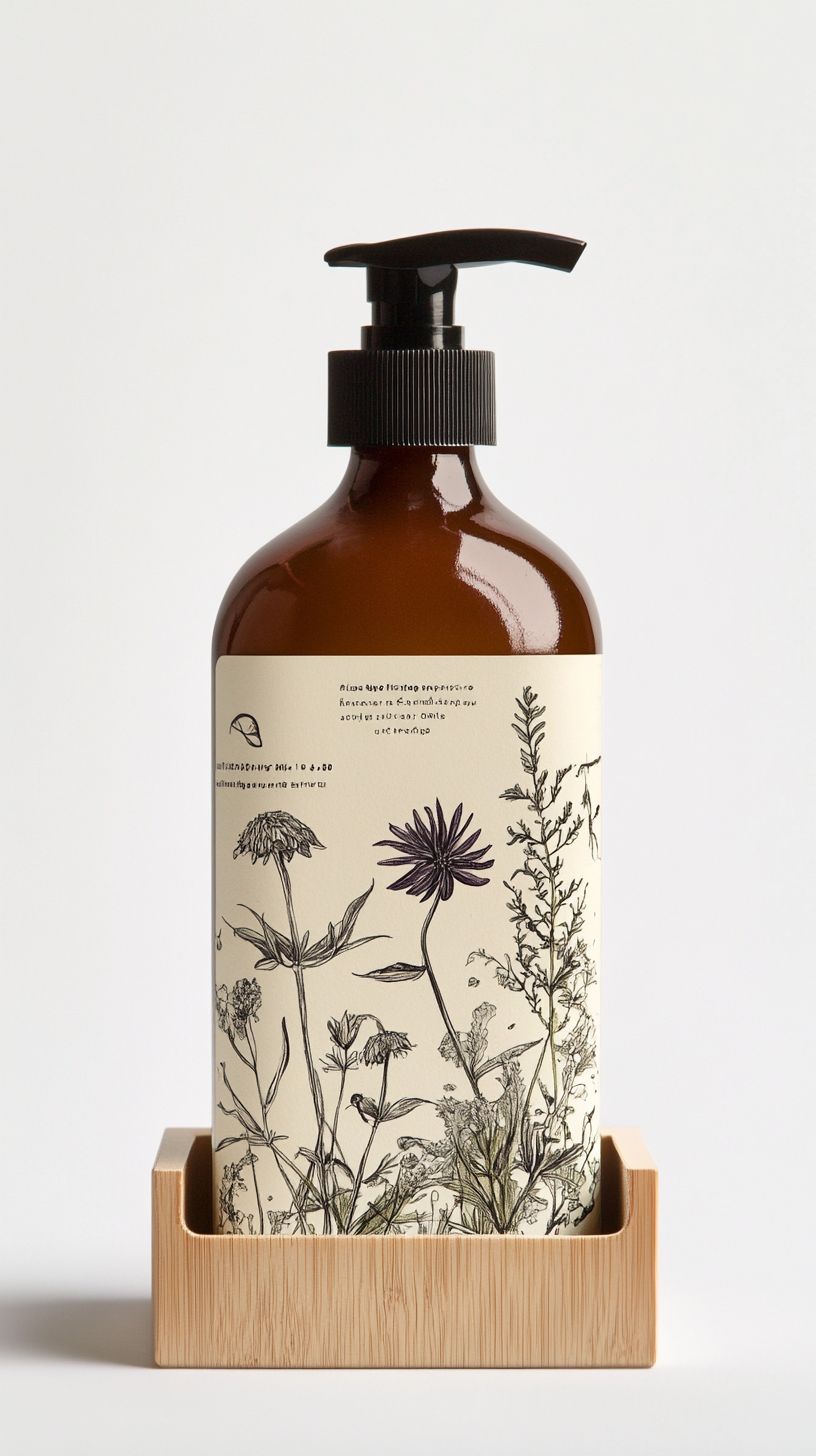 Botanical Hand Soap Pump Dispenser