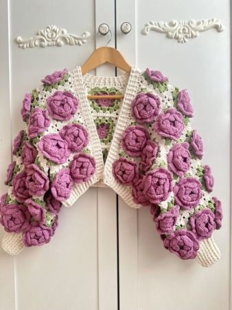 Floral Garden Knit Cardigan